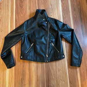 Faux leather jacket